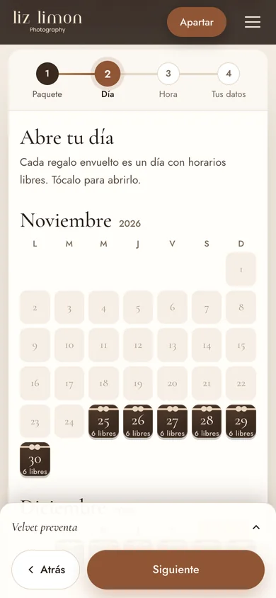 Reserva: el día